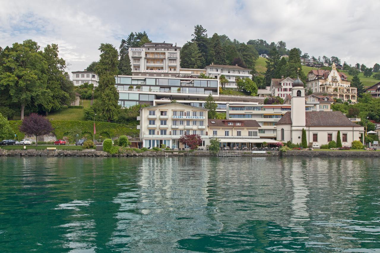 Hotel Riviera Loft Weggis Bagian luar foto