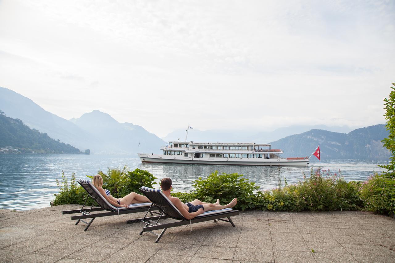Hotel Riviera Loft Weggis Bagian luar foto